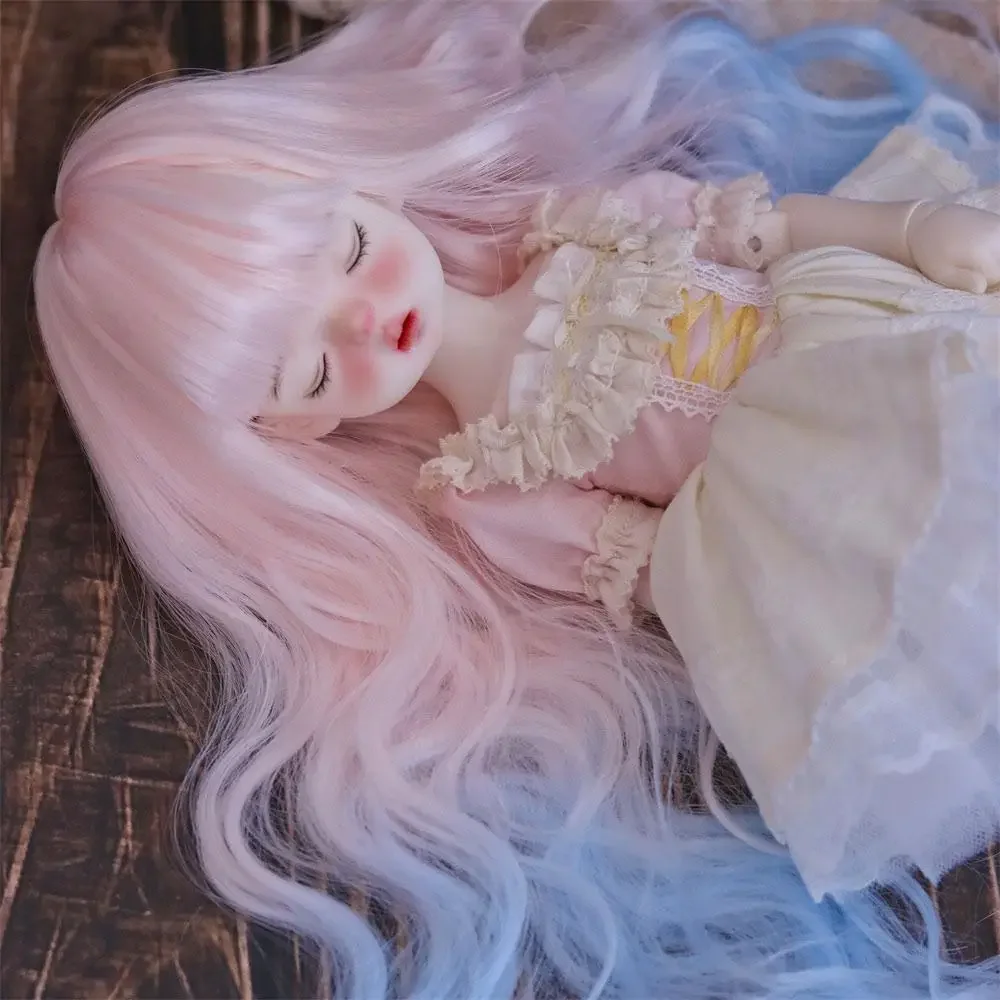 Peluca de muñeca rizada corta dorada clara estilo Lolita - imagen 5