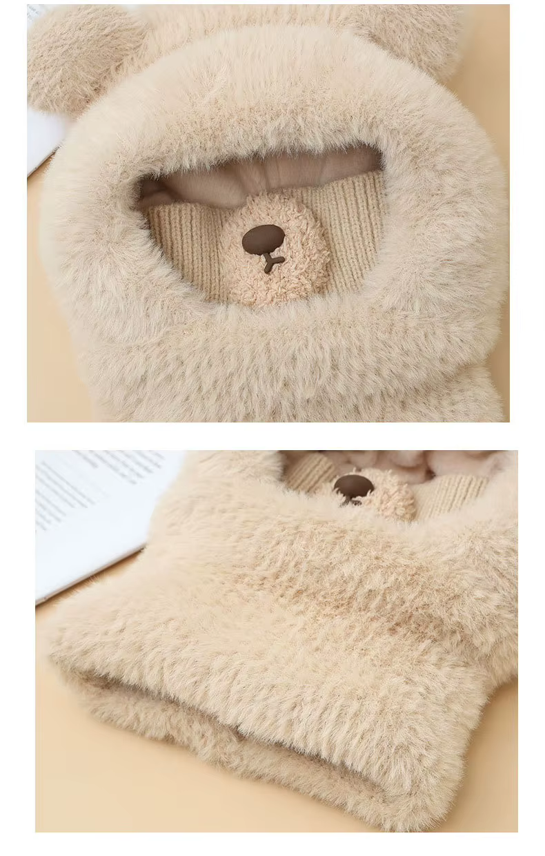 Gorro infantil de lana para niño y niña – Protección viento frío - imagen 3