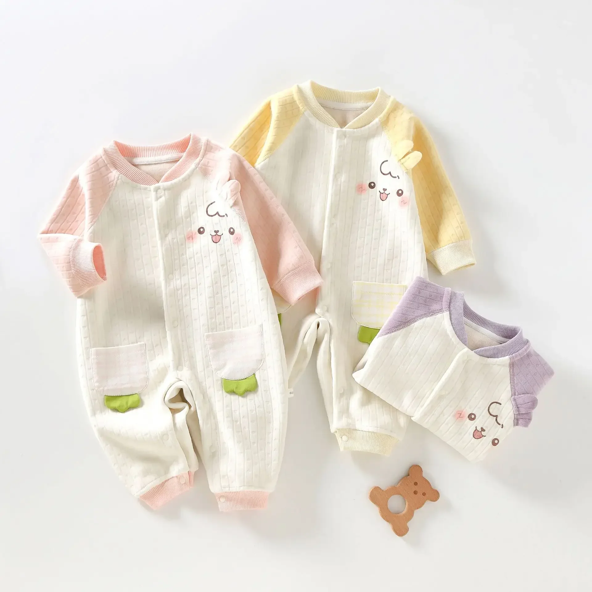 Somenie Body Bebé Conejo - Pijama invierno unisex - imagen 4