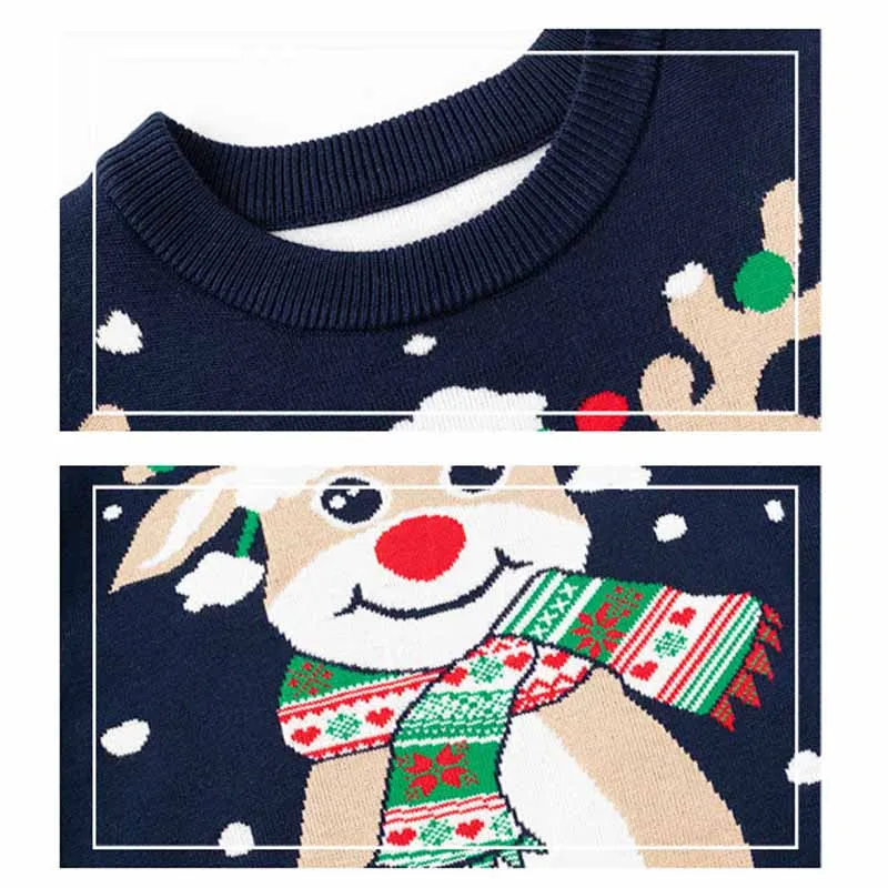 Jersey de Navidad infantil de manga larga con dibujo - imagen 5