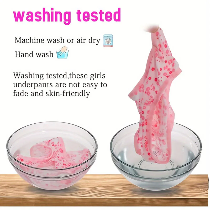 Calzoncillos de algodón con estampado floral para niñas - imagen 4