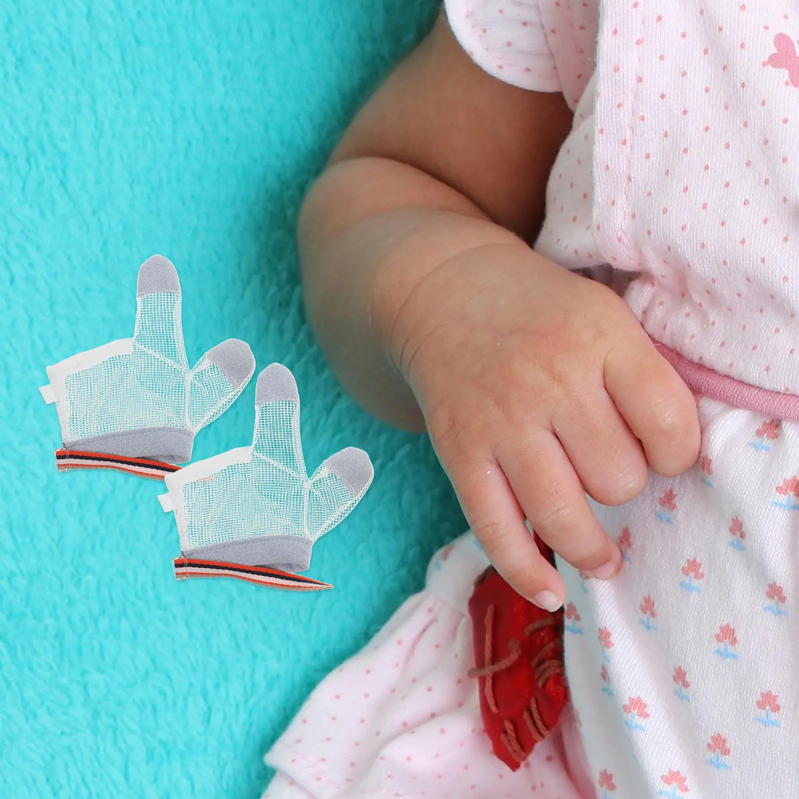 Guantes anti-mordidas para bebé – protector contra el dedo - imagen 4