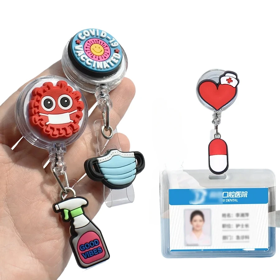 Carrete retráctil de insignia médico para enfermeras y trabajadores - imagen 5