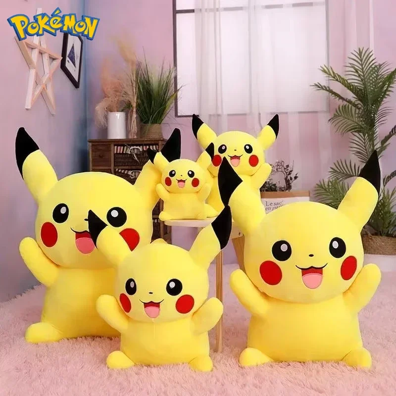 Peluche Pokémon Pikachu suave para niños, cojín de regalo