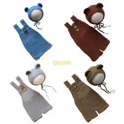 QX2D accesorios para fotos de bebé con disfraz oso