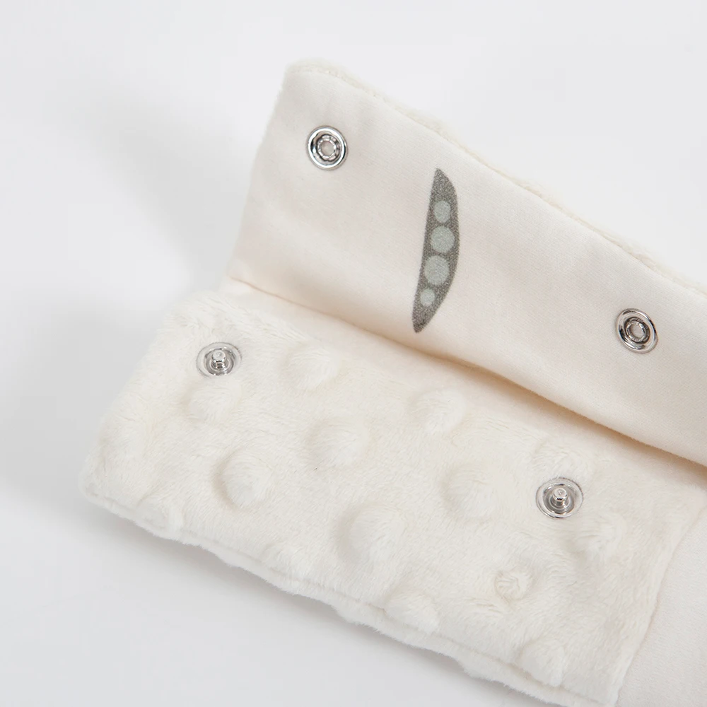 Fundas para cinturón de seguridad terciopelo beige patchwork - imagen 2