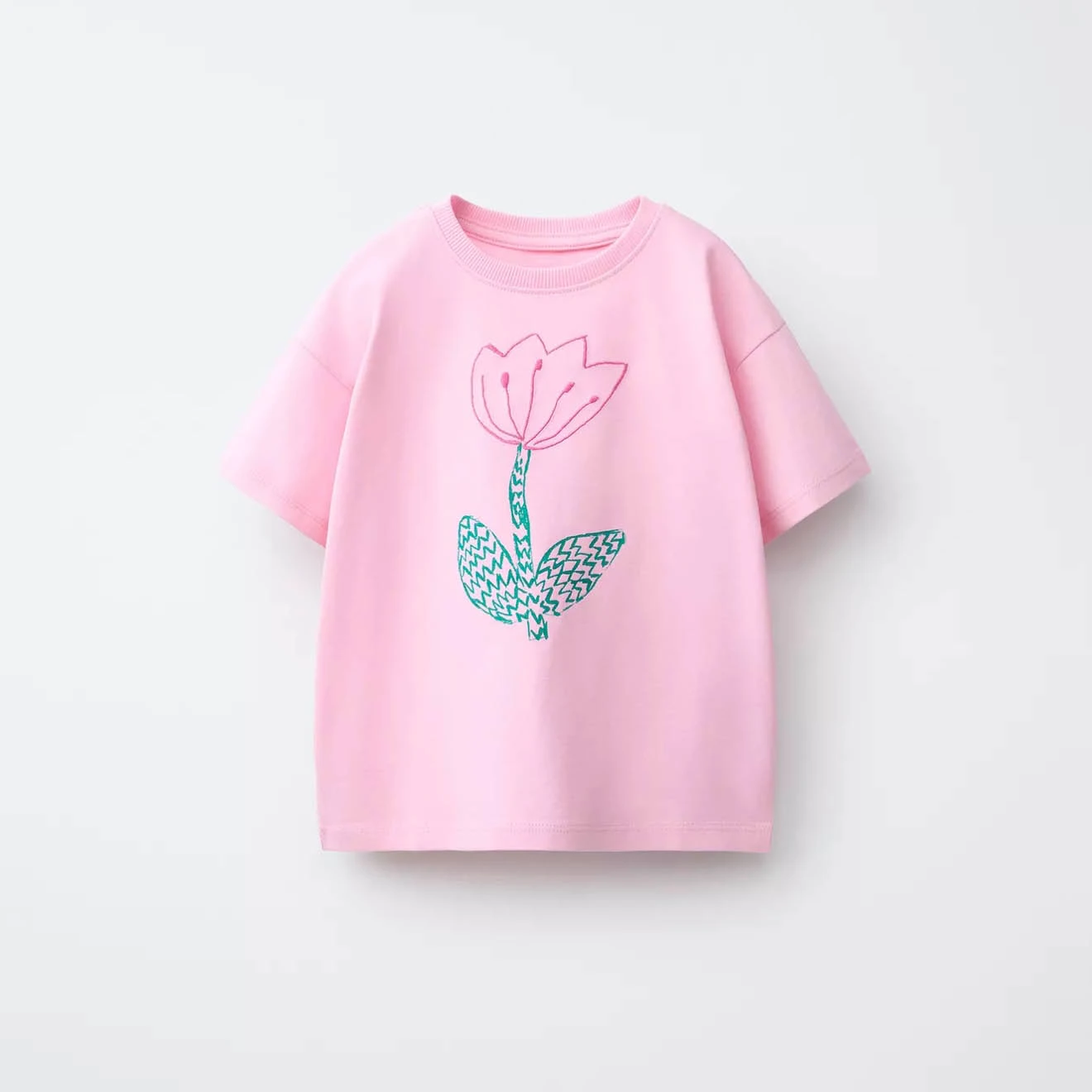 Camiseta de bebé holgada de algodón con diseño dibujos animados - imagen 2