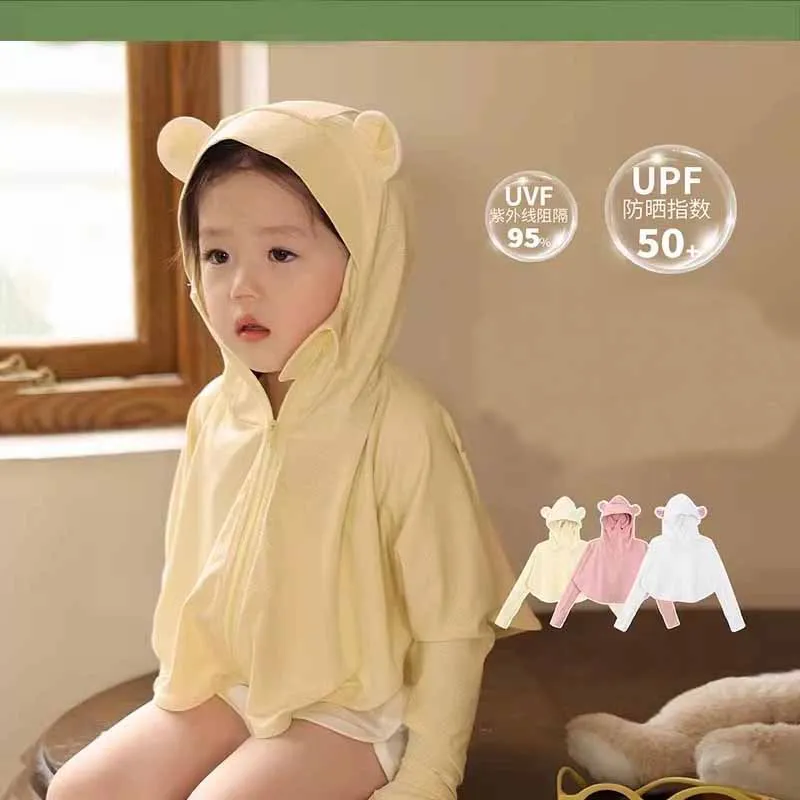 Chaqueta de protección solar ligera transpirable infantil de verano