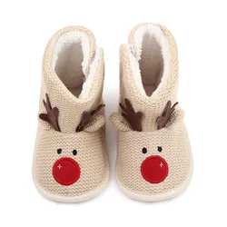 Botas de bebé antideslizantes cálidas para primeros pasos en invierno