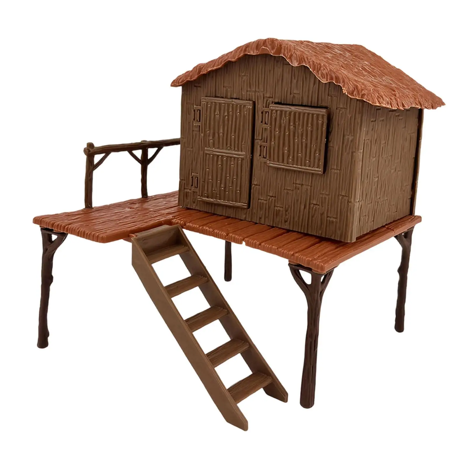 Kit de casa de plástico sin ensamblar para diorama realista infantil - imagen 2