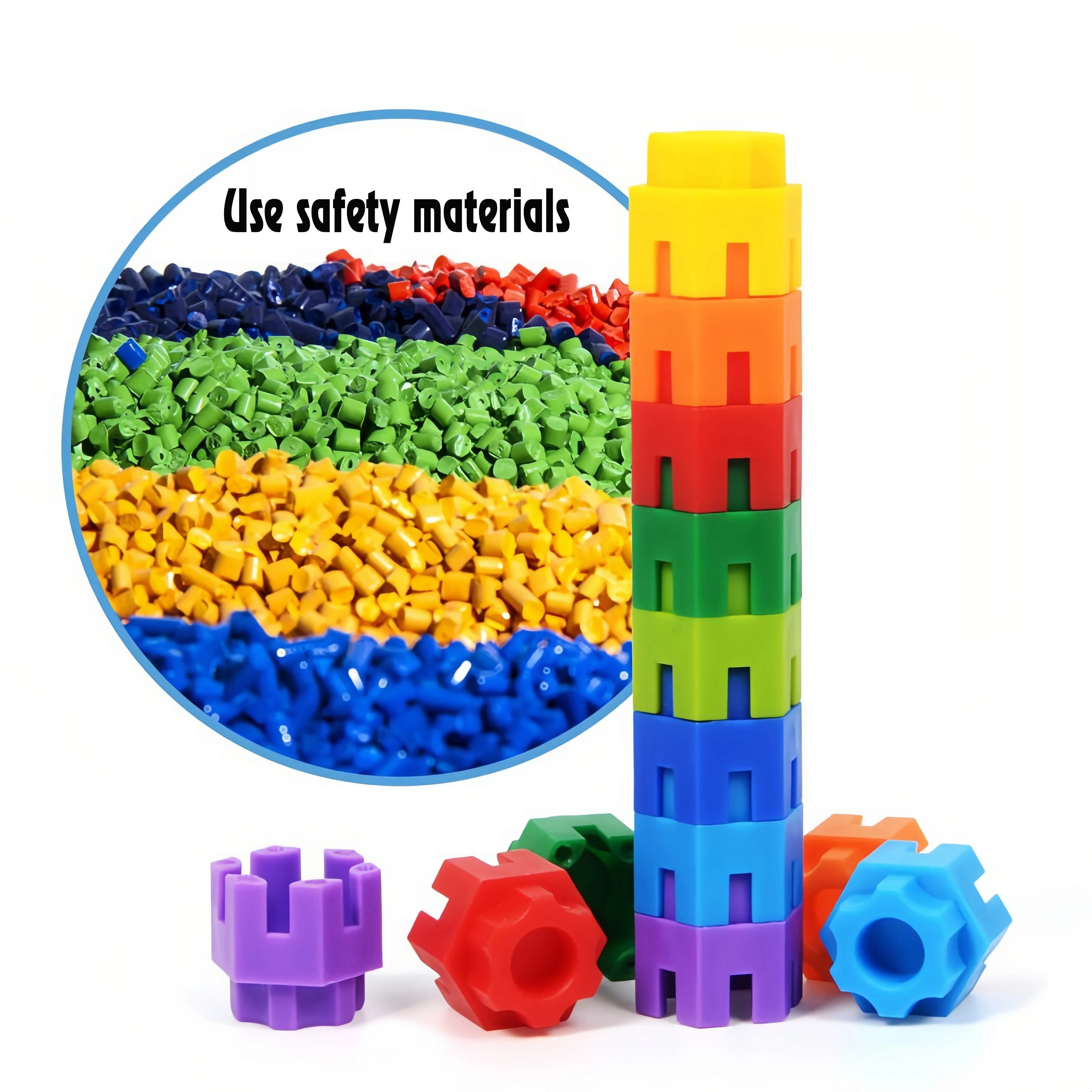 Bloques hexagonales educativos para niños – Juego de construcción - imagen 5