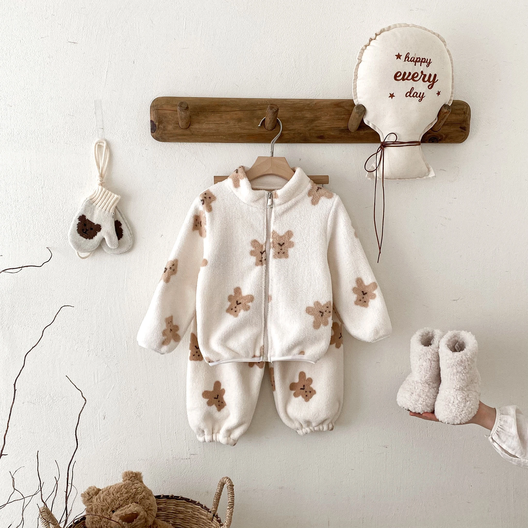 Conjunto de polar bebé con dibujos animados - imagen 4