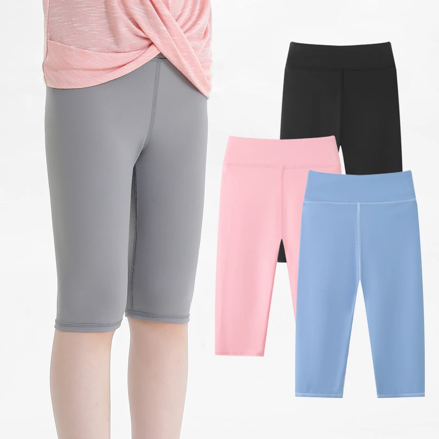 Mallas deportivas de cintura alta para niños – Elasticadas para entrenamiento