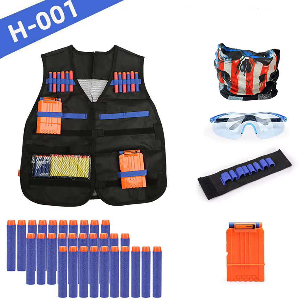 Chaleco táctico con múltiples bolsillos y accesorios