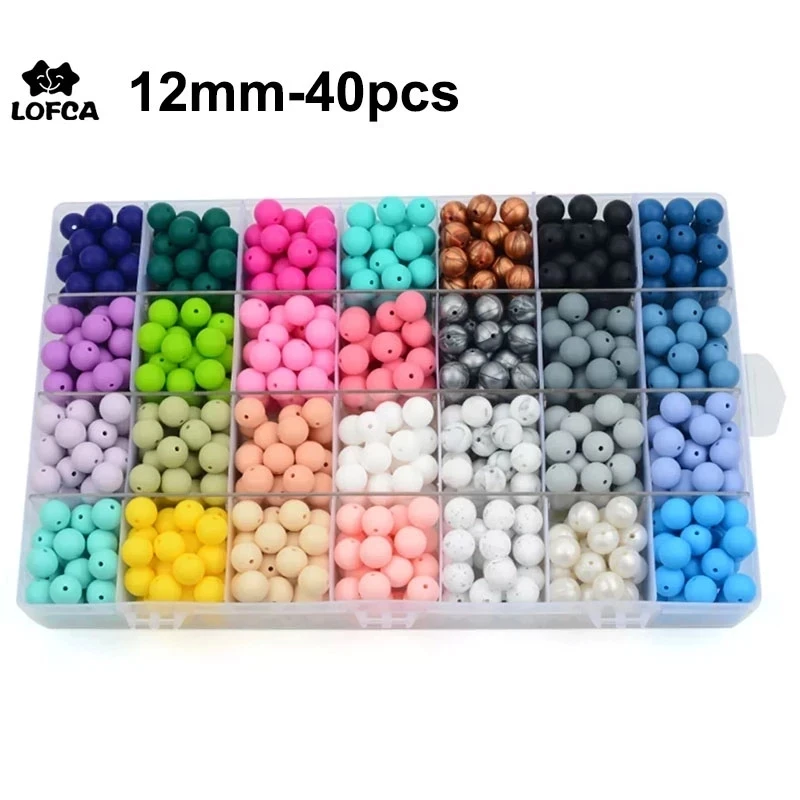 Cuentas de silicona 12mm LOFCA – Ideales para manualidades infantiles