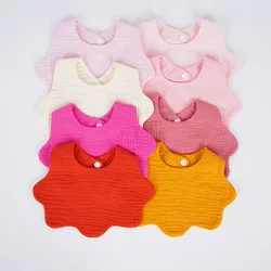 Baberos de algodón para bebé con estampado y paños eructar suaves