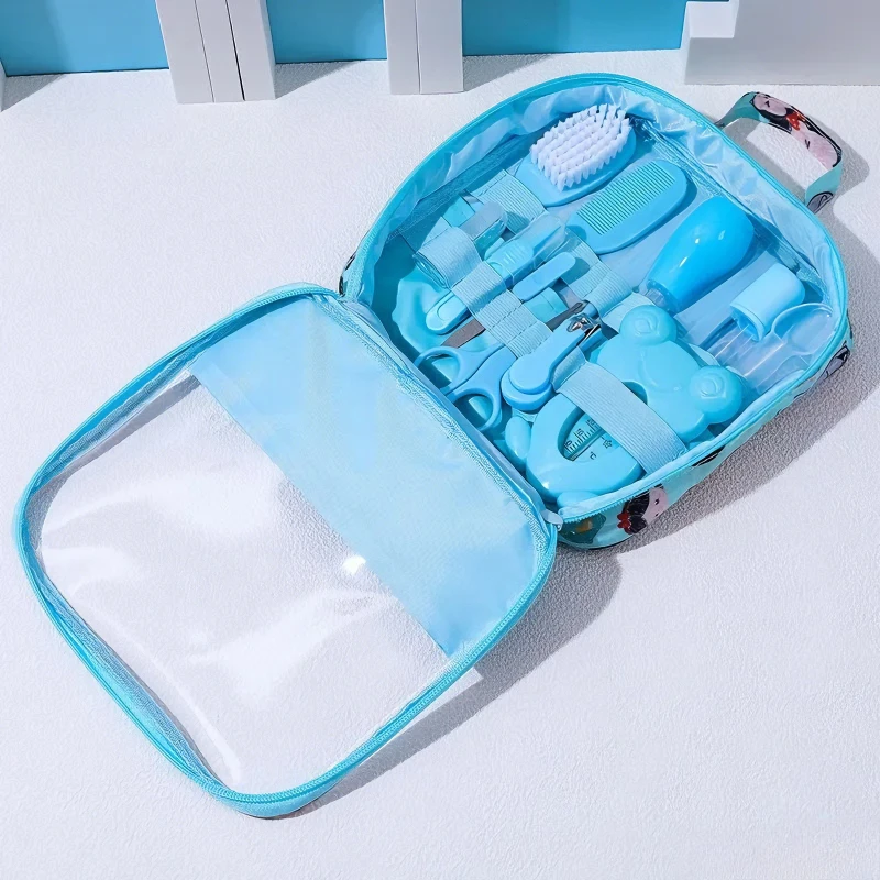 Kit de cuidado del bebé para uñas y cabello, portátil con bolsa - imagen 3