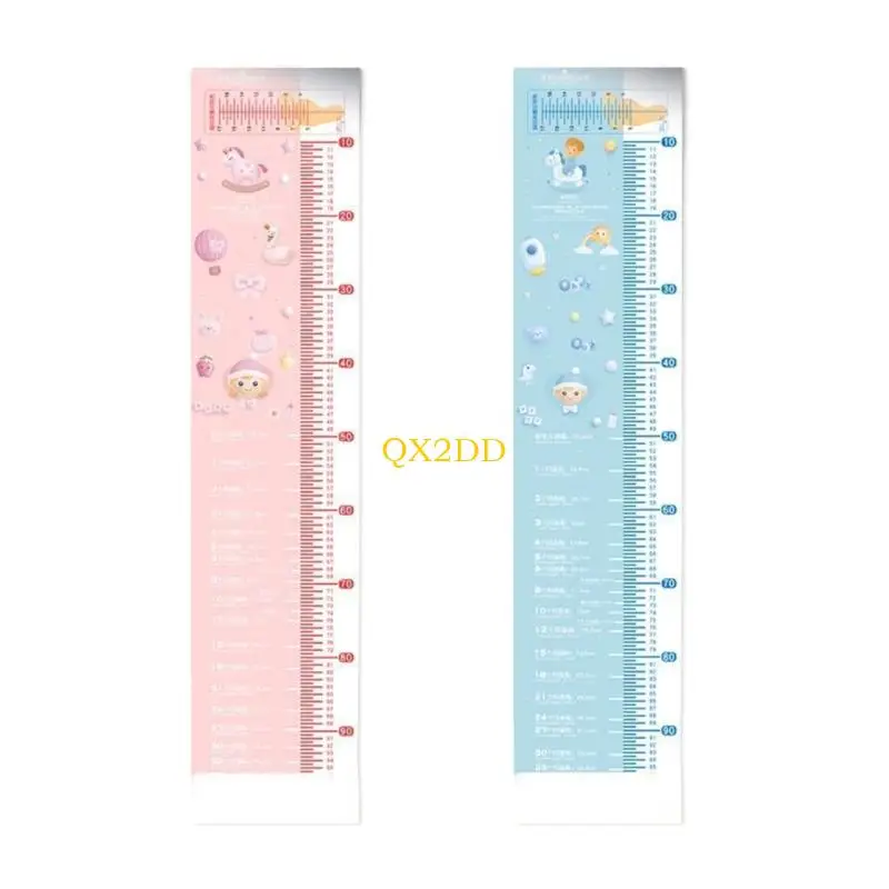 QX2D Regla de altura infantil plegable y lavable para medir