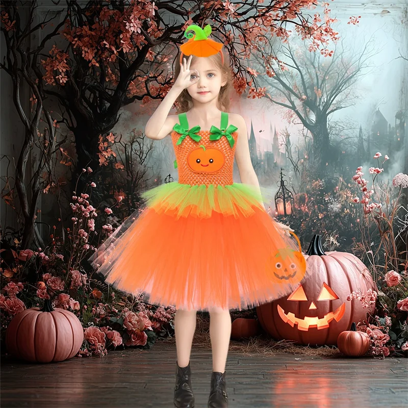 Vestido de Halloween para niña de tul con diseño de princesa - imagen 2