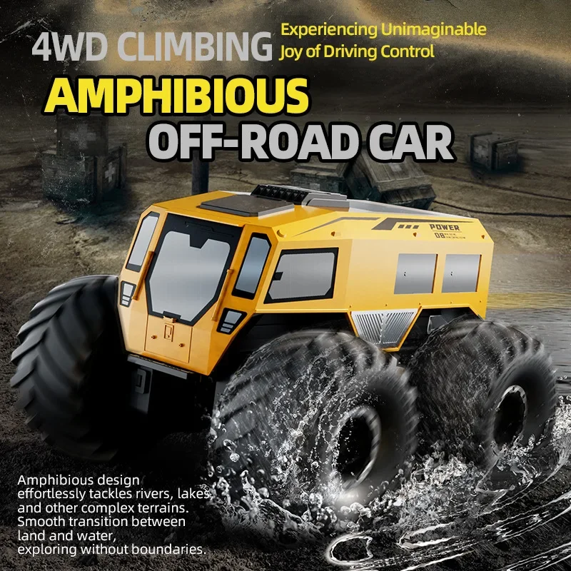 Coche RC teledirigido anfibio todoterreno impermeable para niños - imagen 3