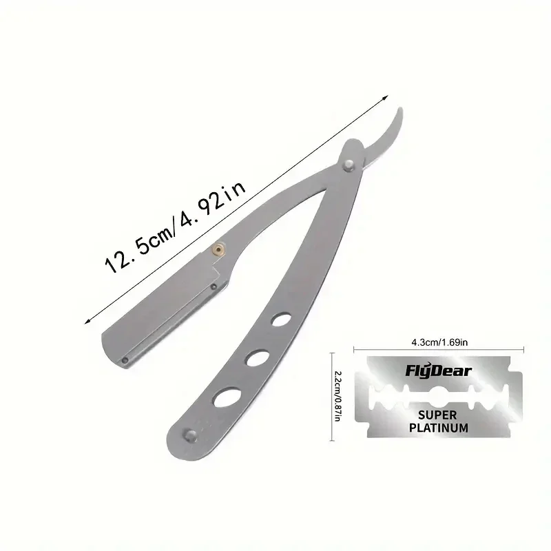 Maquinilla de afeitar de seguridad plegable de acero inoxidable - imagen 4