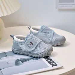 Zapatillas antideslizantes de malla transpirable para niños pequeños