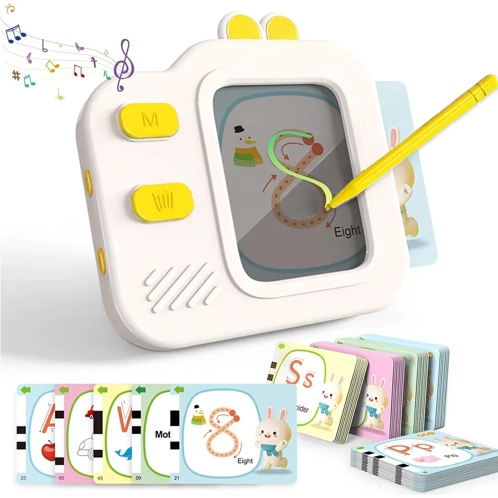 Lector de tarjetas Flash con pantalla LCD borrable y sonido