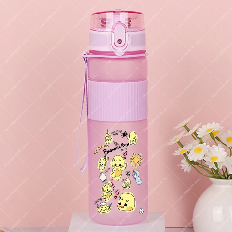 SKZooed botella de agua infantil deportiva con dibujos para niñas - imagen 3