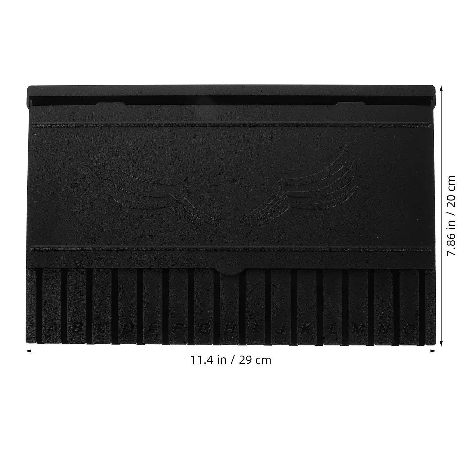 Organizador de escritorio compacto negro para piezas y letras - imagen 3