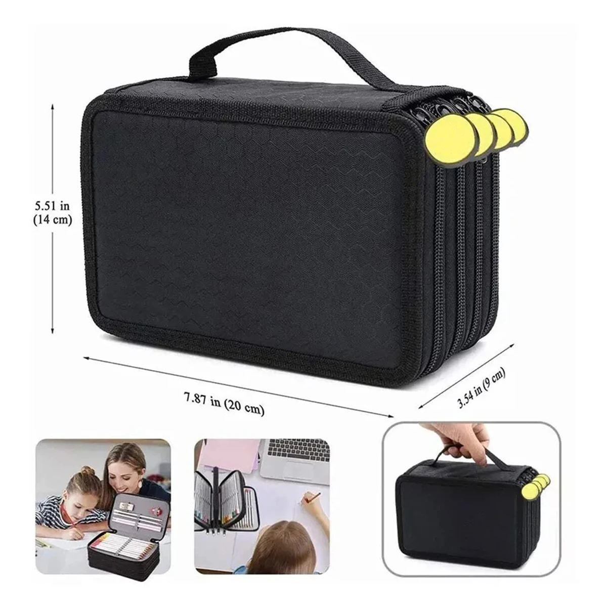 Estuche organizador de lápices para escola – Bolsa de gran capacidad - imagen 5