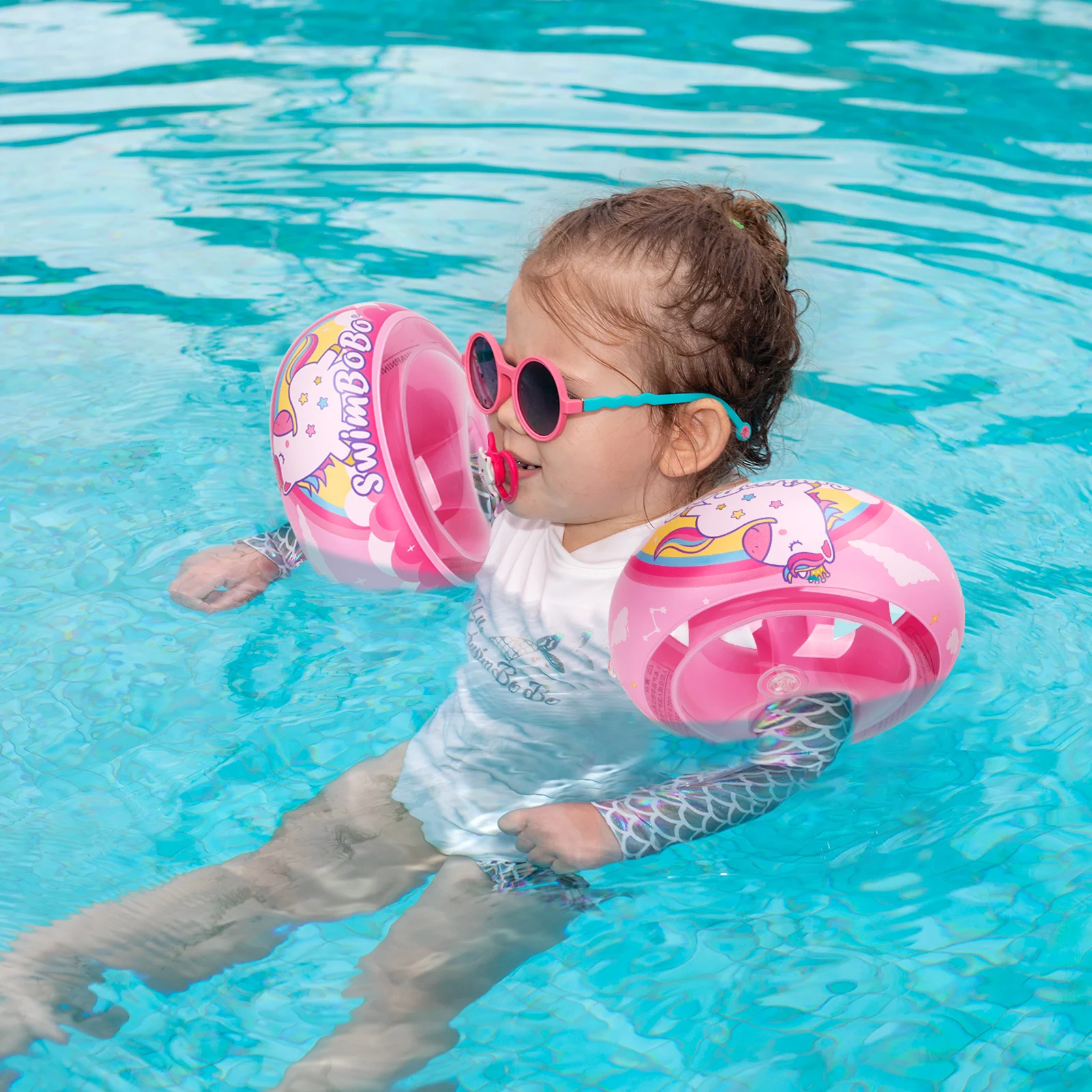 Swimbobo manguitos flotantes para aprendizaje de natación infantil - imagen 4