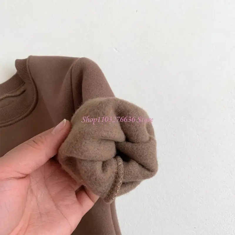 Sudadera bebé R6FD algodón cuello redondo manga larga