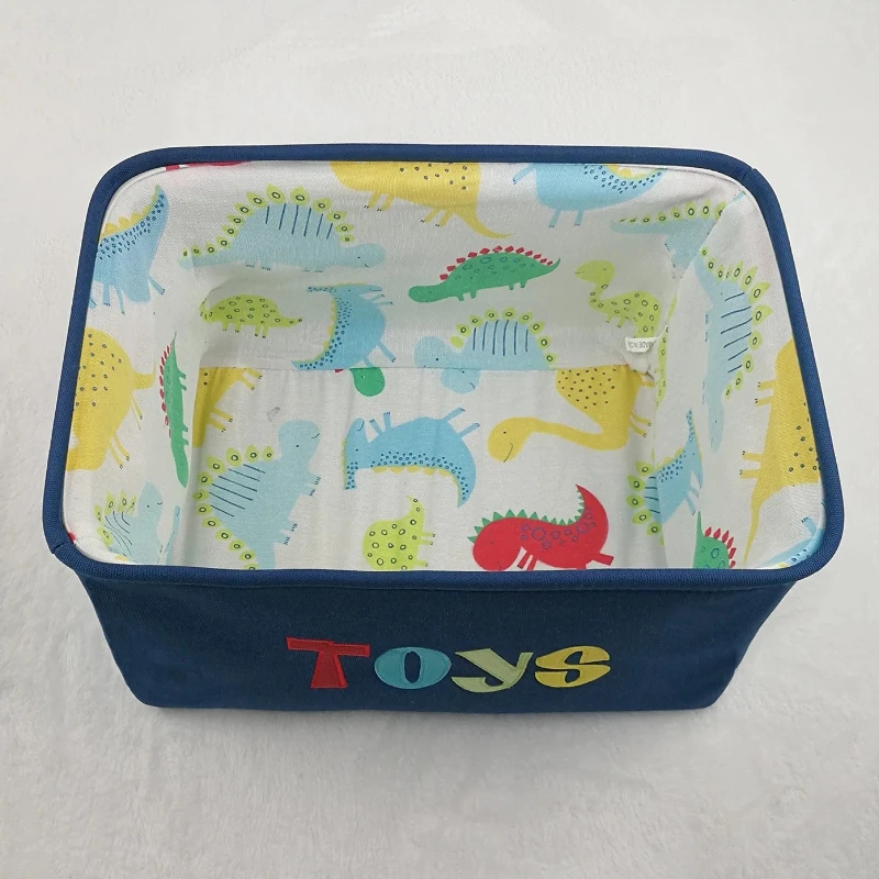 Canasta de lona plegable para organizar cuarto infantil - imagen 2