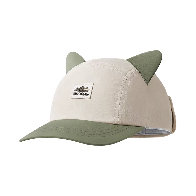 Gorra béisbol infantil con orejas de gato 3D y protección UV - imagen 4