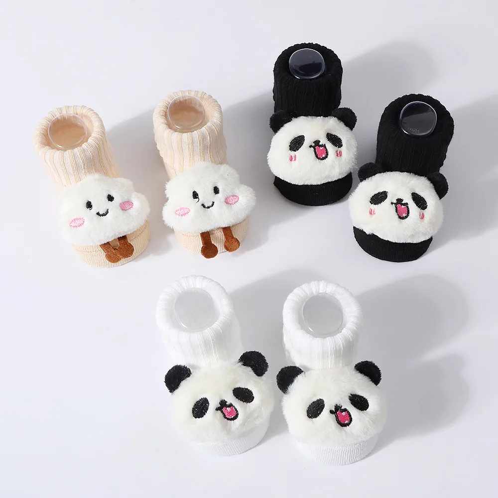 Calcetines de bebé con oso 3D de punto suave para recién nacidos - imagen 5