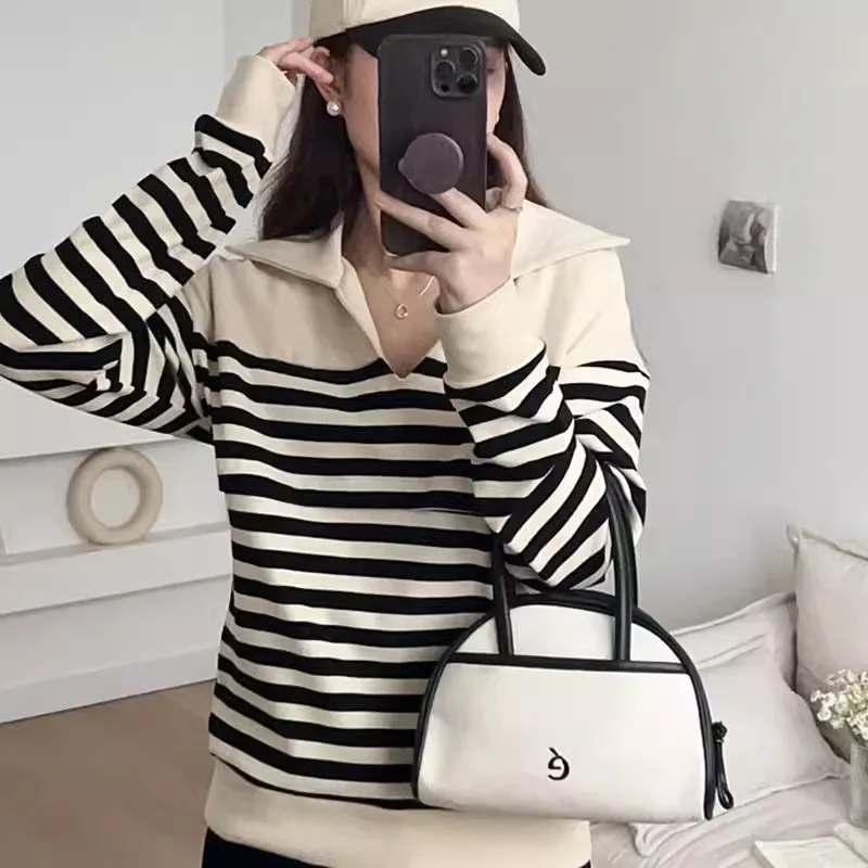 Blusa premamá de rayon manga larga para embarazo y lactancia - imagen 2