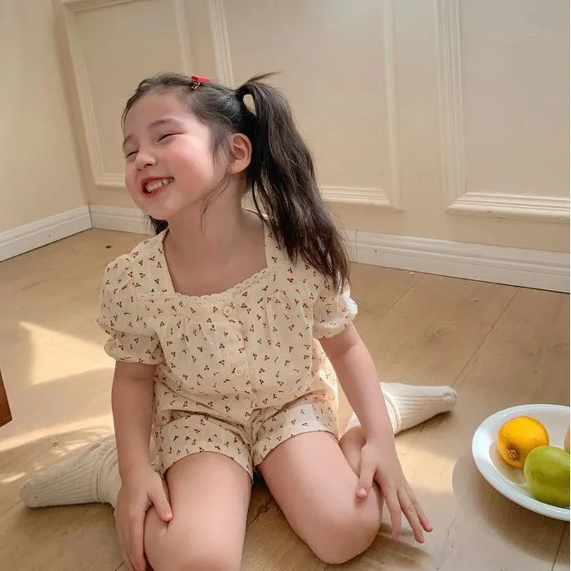 Pijama verano niña conjunto manga corta con pantalón - imagen 3