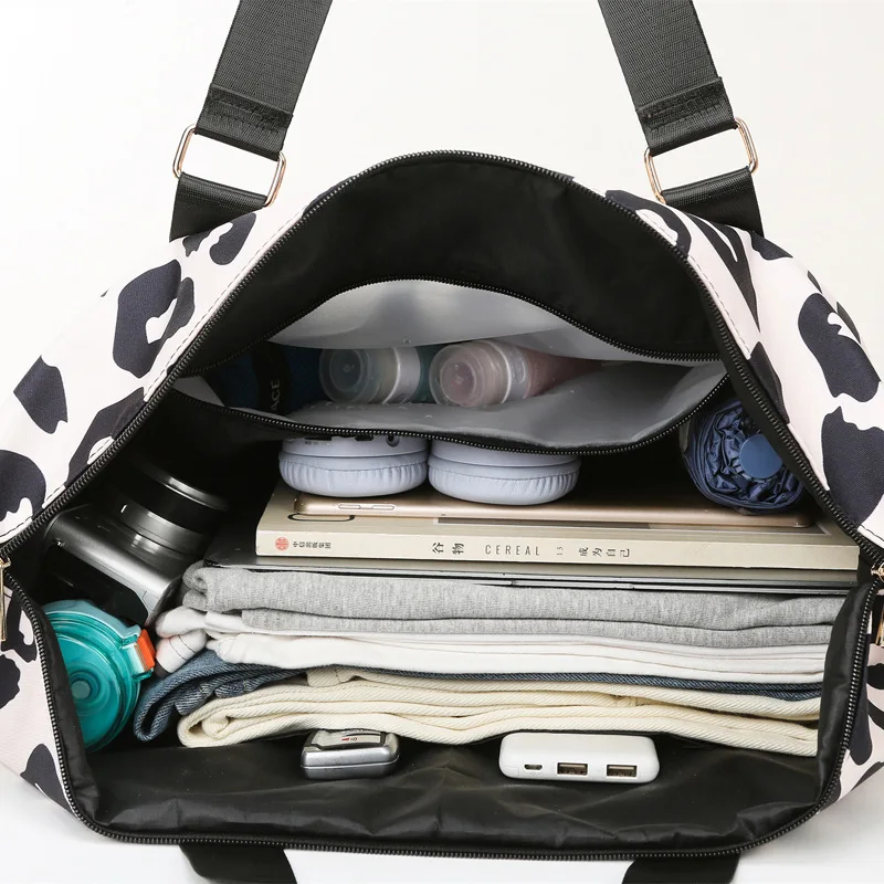 Bolsa de pañales vaca para viaje gran capacidad multifunción - imagen 2