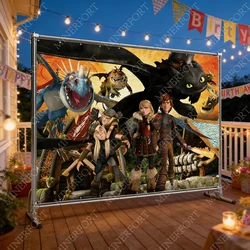 Tela decorativa para pared Cómo entrenar a tu dragón resistente