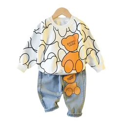 Conjunto chándal infantil primavera otoño - camiseta dibujos y pantalón