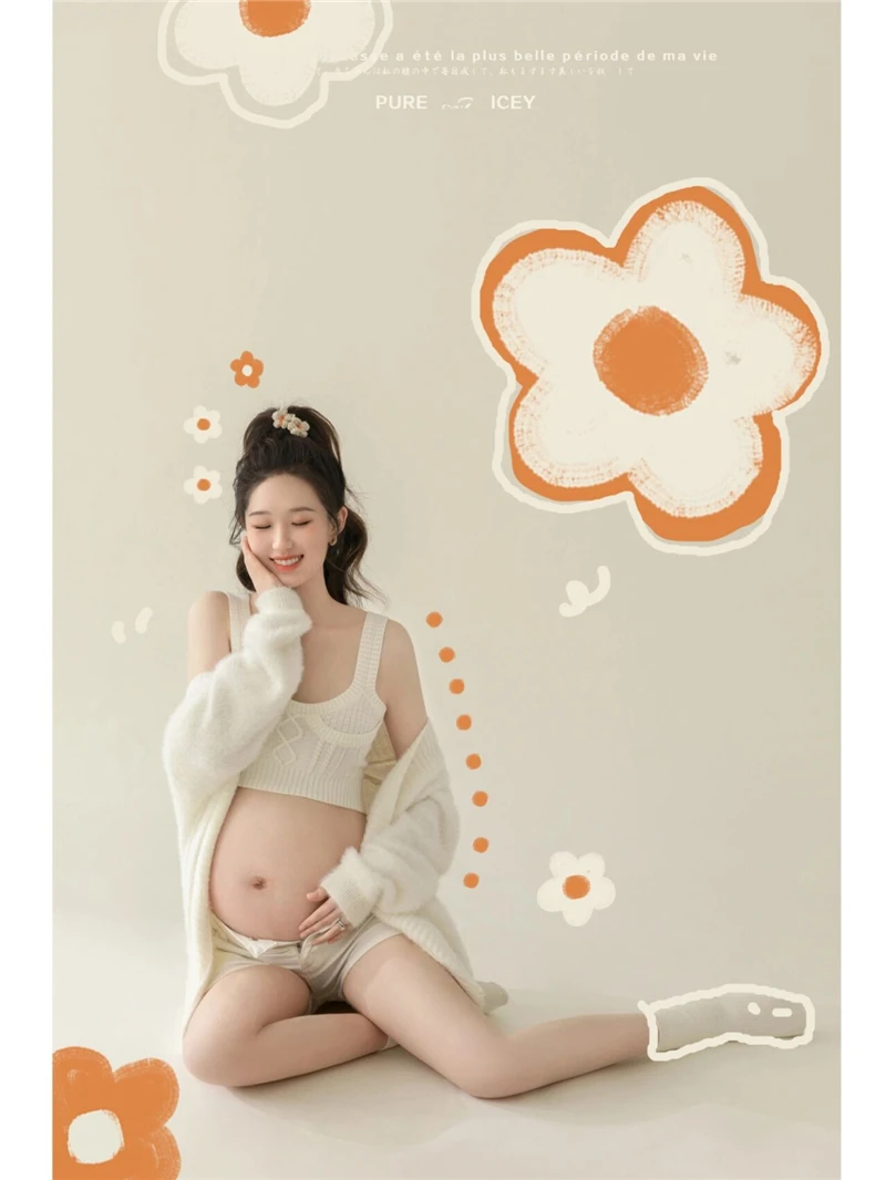 Vestidos de punto maternity – Conjuntos suaves para embarazo - imagen 4