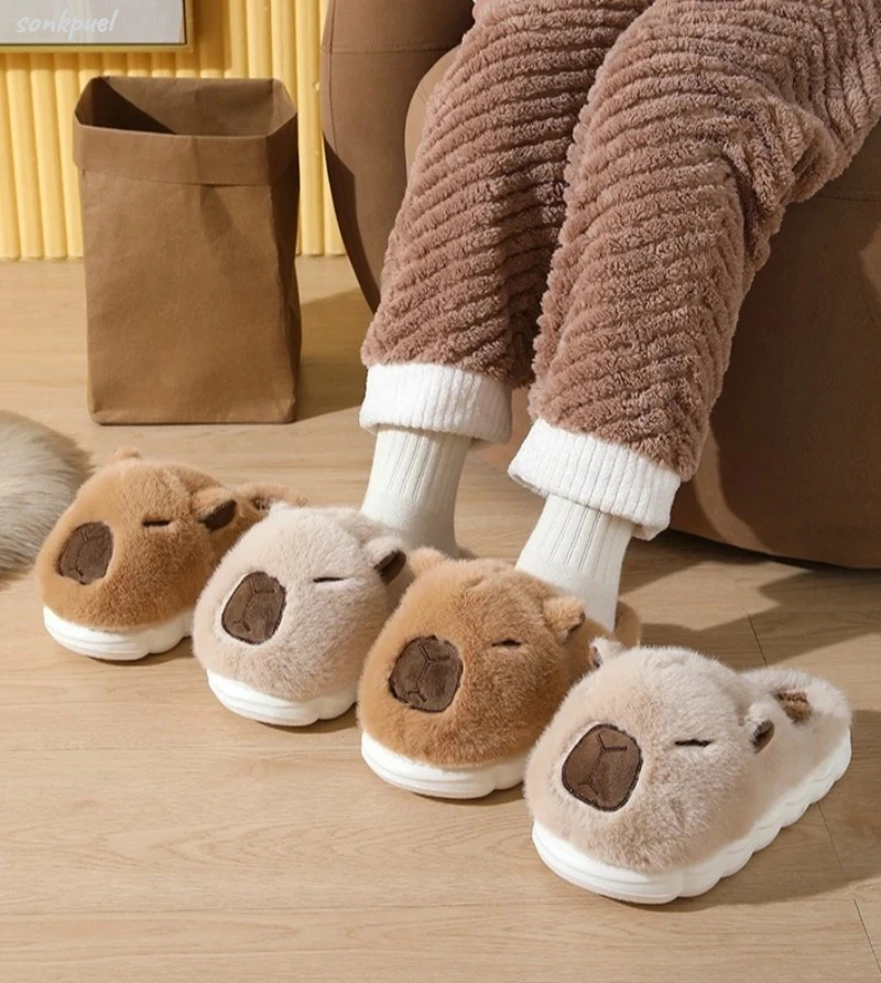 Zapatillas Capybara para mujer con diseño cálido