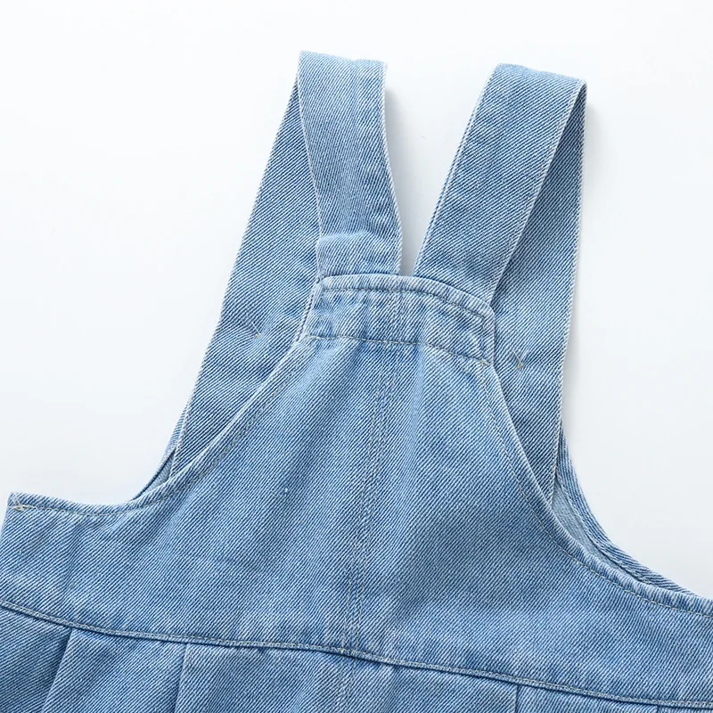 MILANCEL Mono de mezclilla para niñas – Casual suelto veraniego - imagen 5