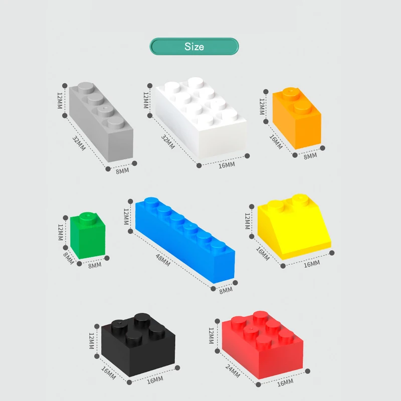 Bloques de construcción de formas aleatorias para niños coloridos - imagen 4