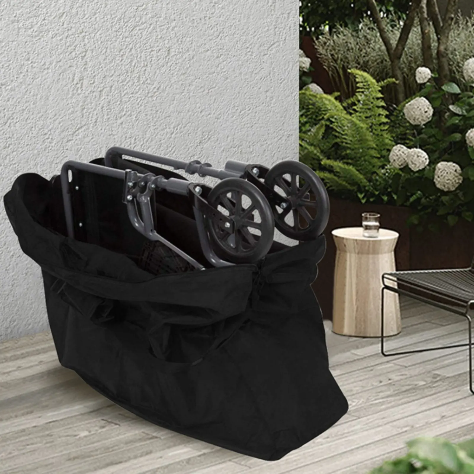 Bolsa impermeable para andador con ruedas gran capacidad Oxford - imagen 4