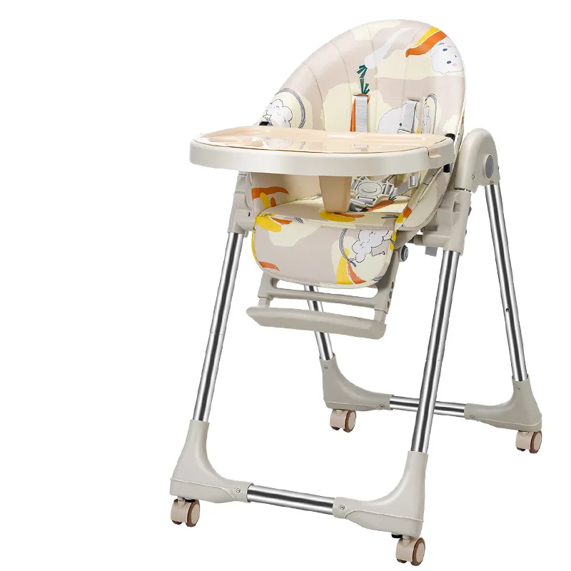 Silla alta plegable para bebés y niños - asiento comedor portátil - imagen 2