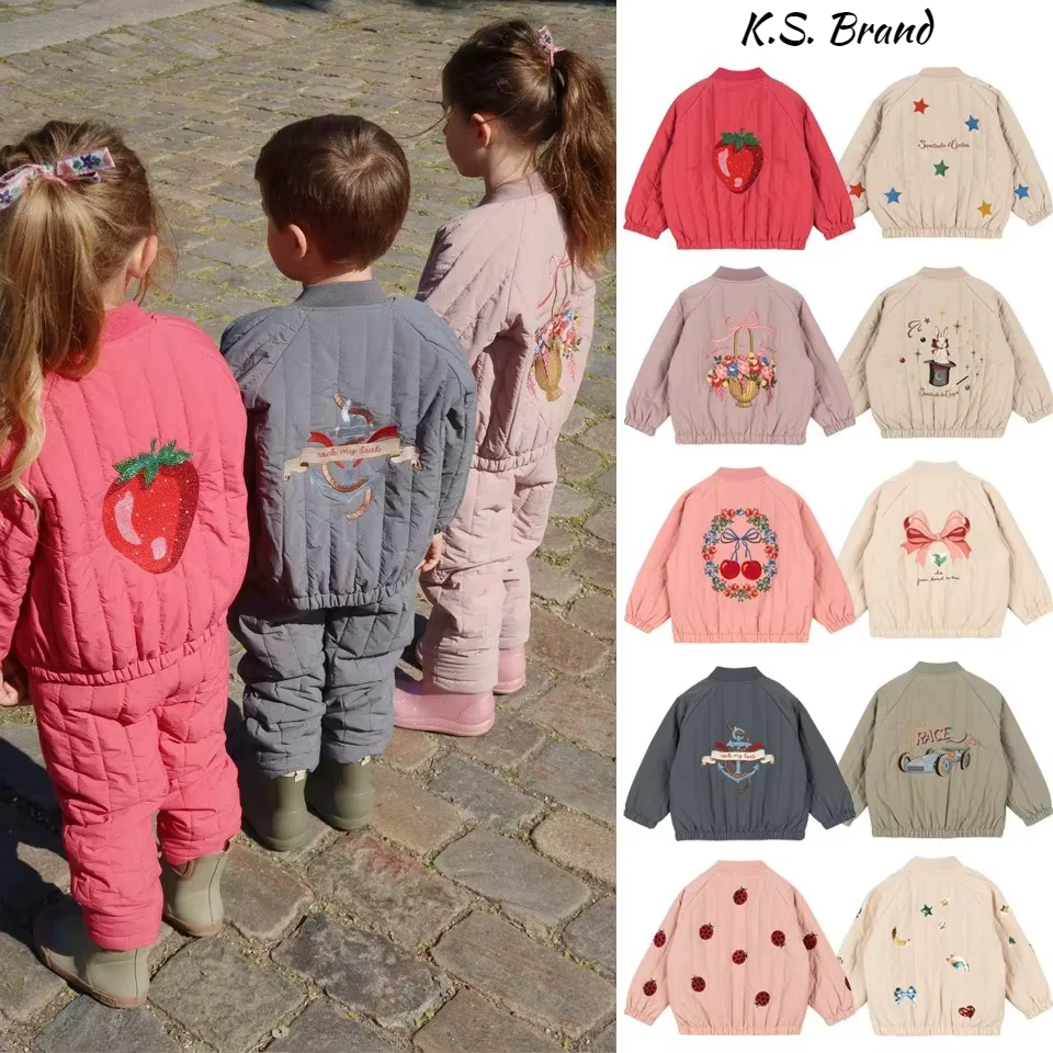 Chaquetas para bebé de lana de cordero KS Winter con dibujos - imagen 3