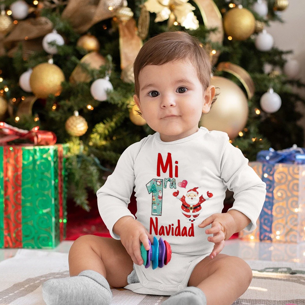 Body My First Christmas de Navidad para bebé recién nacido fiesta - imagen 3