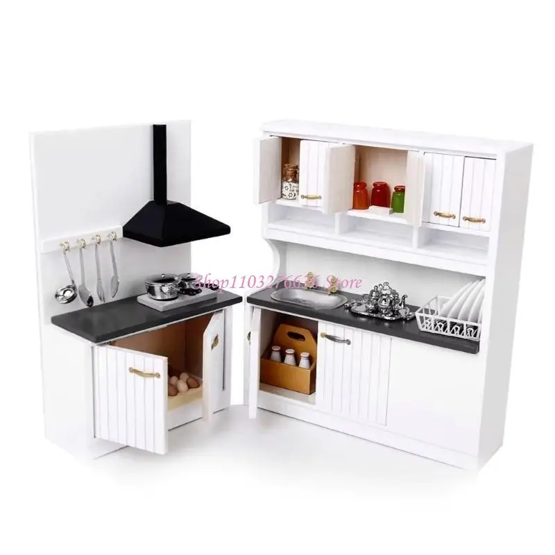 Casa de muñecas R6FD Escena de vida con muebles y accesorios - imagen 4