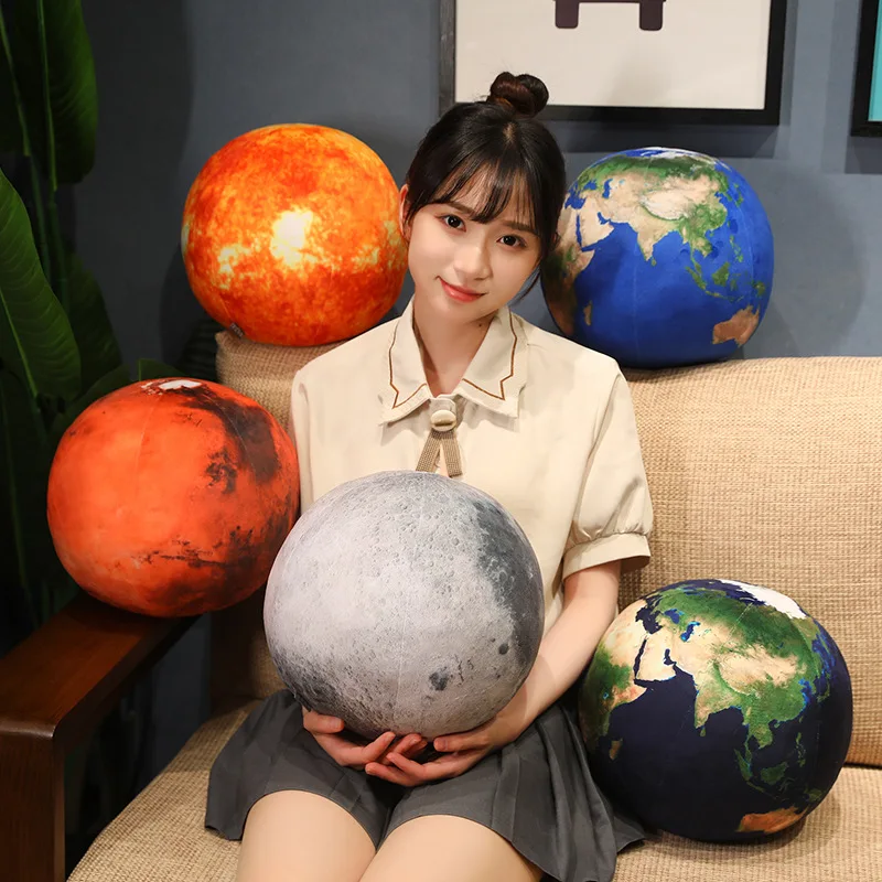 Cojín de peluche del sistema solar con Marte y planetas rellenos - imagen 4
